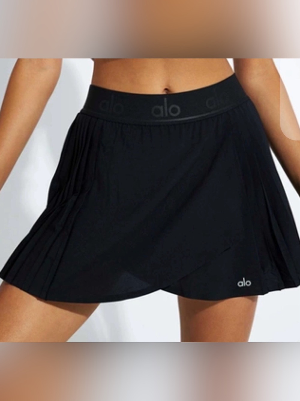 ALO YOGA
Aces Tennis Skirt In Black Sz Small